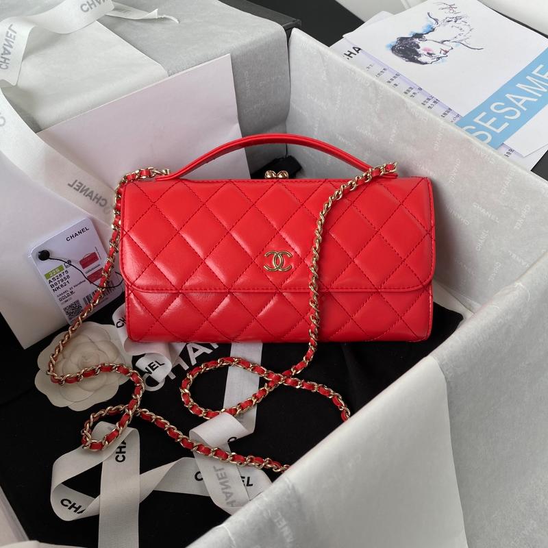 Chanel Handbags AS2875 Sheepskin Red